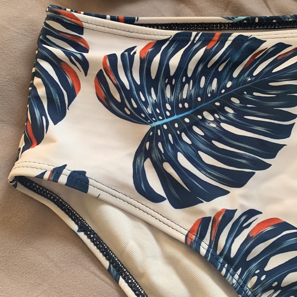 SHEIN blue ruffle bikini 0X - Picture 5 of 9